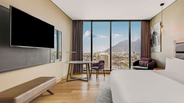 Master Suite with city view at Fiesta Americana