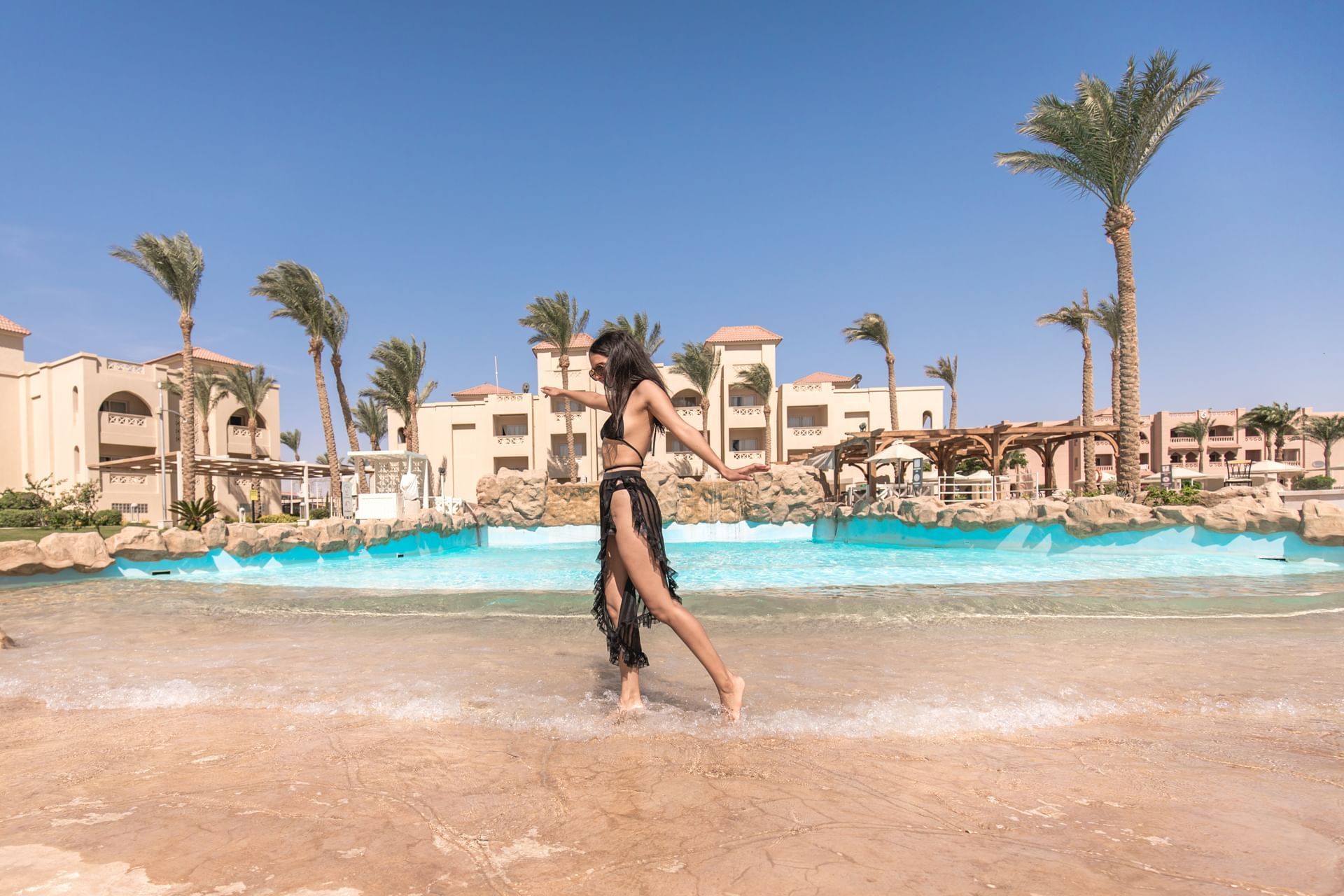 Pool at Pickalbatros Aqua Blu Resort in Hurghada