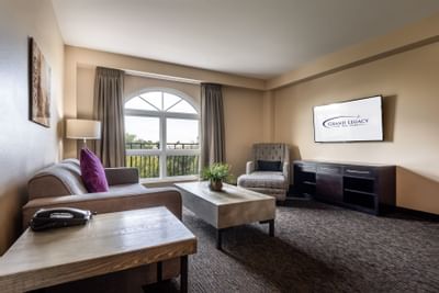 Legacy Suite living area at Grand Legacy at The Park Anaheim