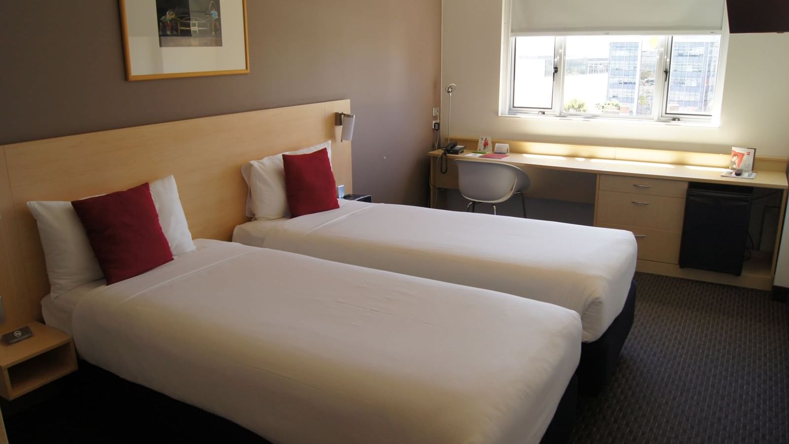 Beds in Standard King Room at Novotel Sydney Olympic Park