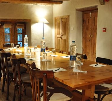 Interior of meeting & conference room at Shigar Fort Residence