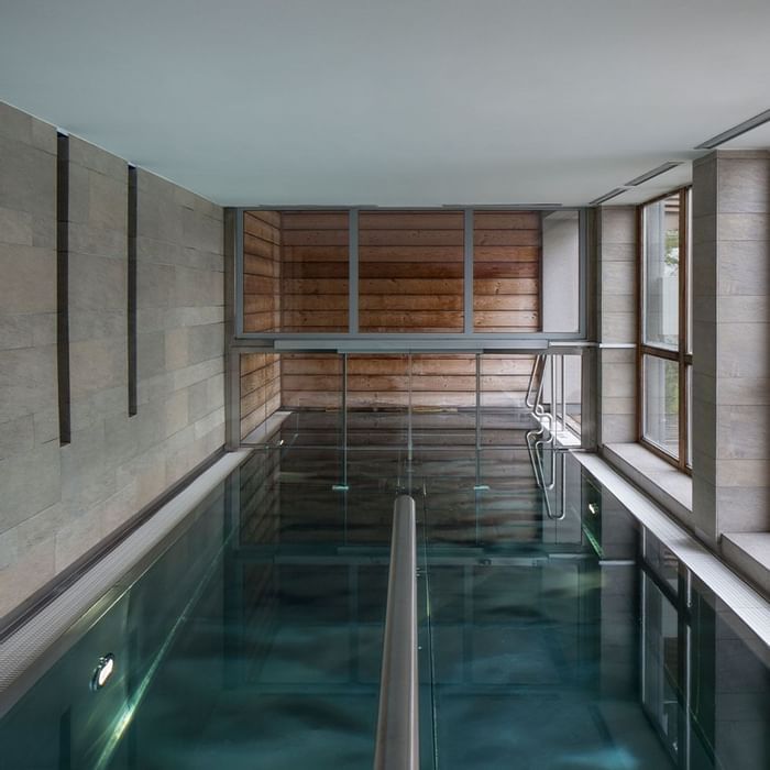 Indoor pool area at Falkensteiner Premium Apartments Edel:Weiss