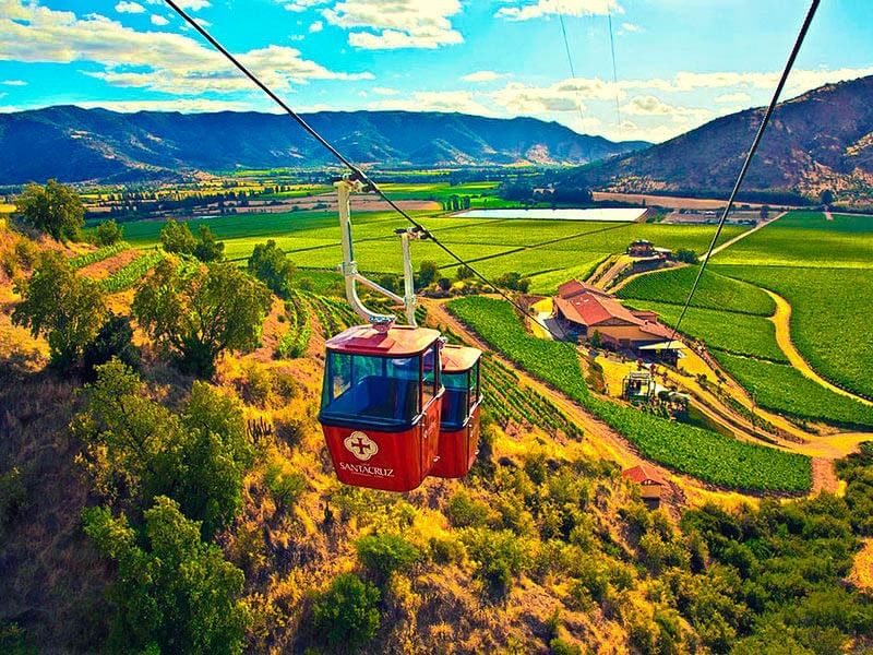 Aerial view of the Santa Cruz Vineyard at NOI Blend Colchagua