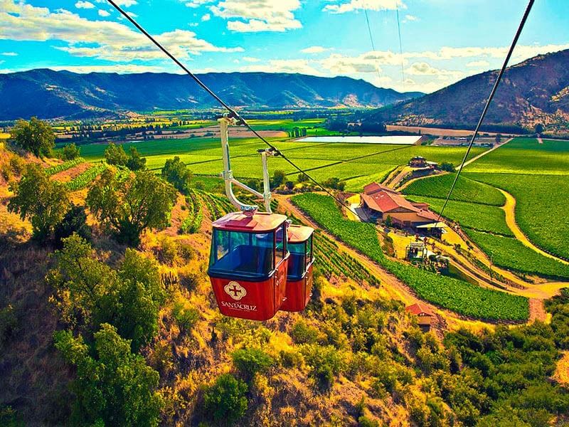 Aerial view of the Santa Cruz Vineyard at NOI Blend Colchagua