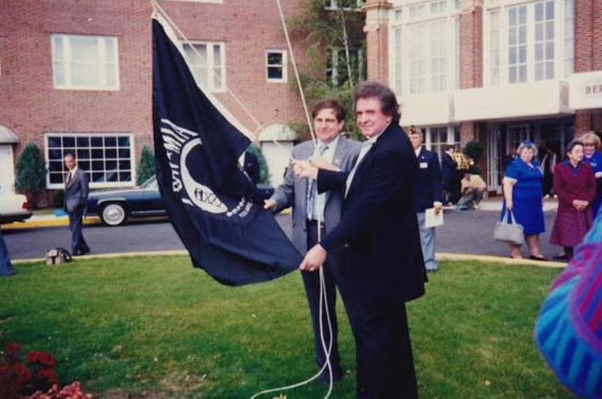 johnny cash in front of the berkeley hotel asbury park nj