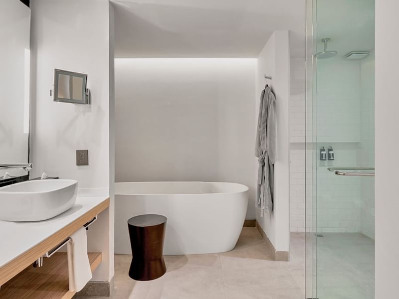Bathroom interior, Work Suite, 1 King, IOH Freestyle Hotels