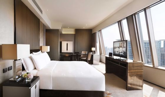 Prestige club Bedroom at Okura Prestige Hotel at day time