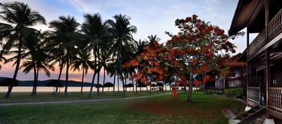 Landscape view of Beach & garden, Pelangi Beach Resort & Spa
