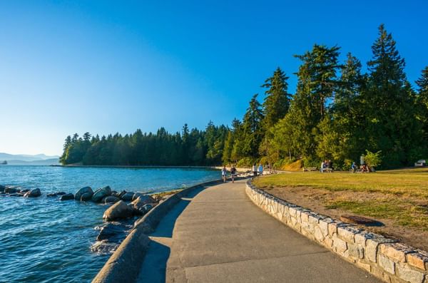 Seawall at Stanley Park in Vancouver, British Columbia