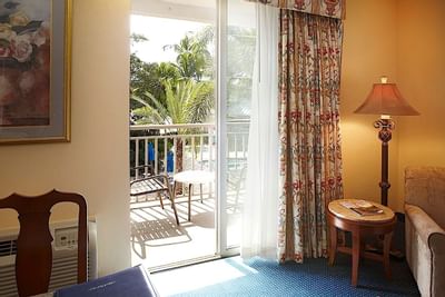 Balcony lounge area in Superior Room at Trianon Bonita Bay