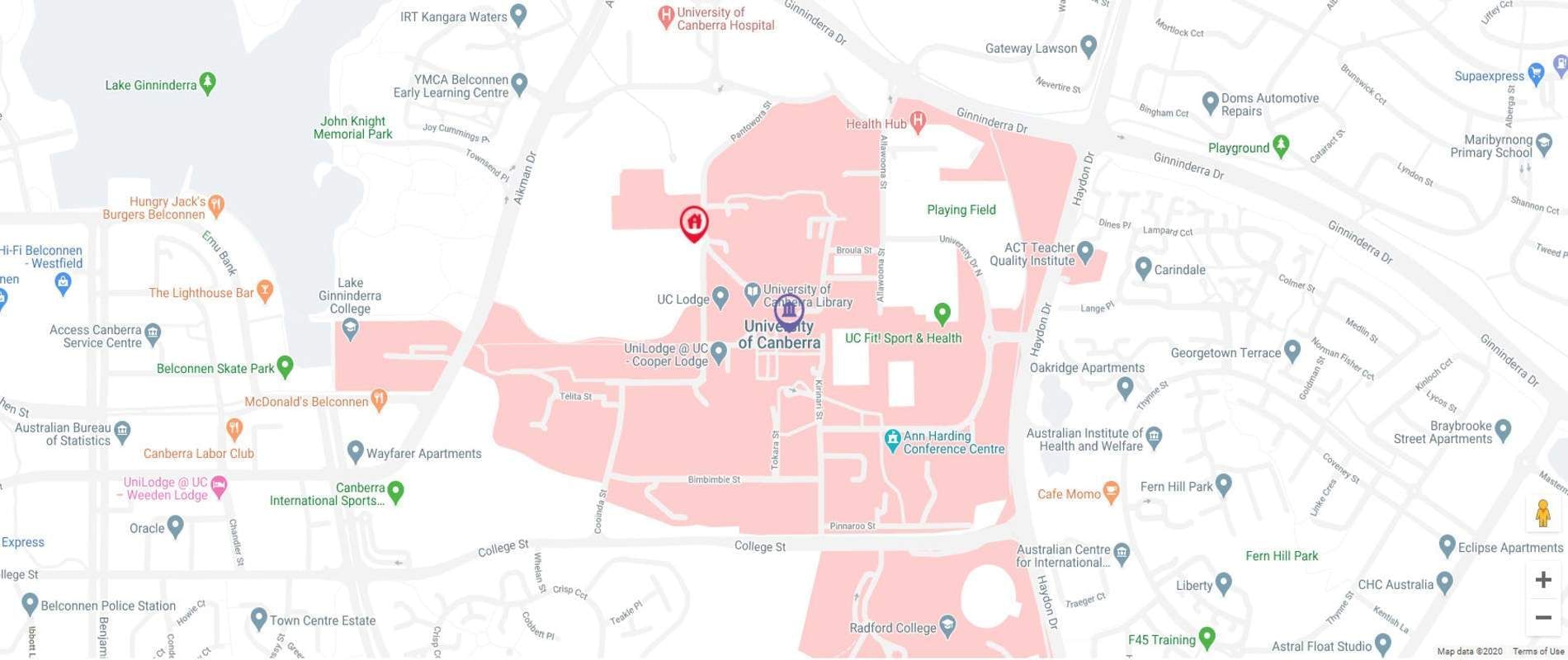 UniLodge @ UC - Cooper Lodge Map