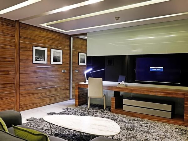 Living area at Executive Suite