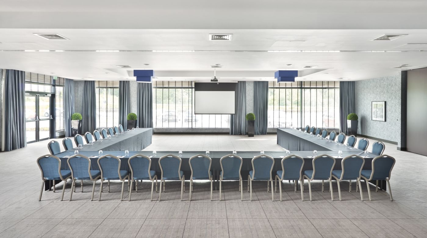 U shape setup in a meeting room at Village Hotel Glasgow