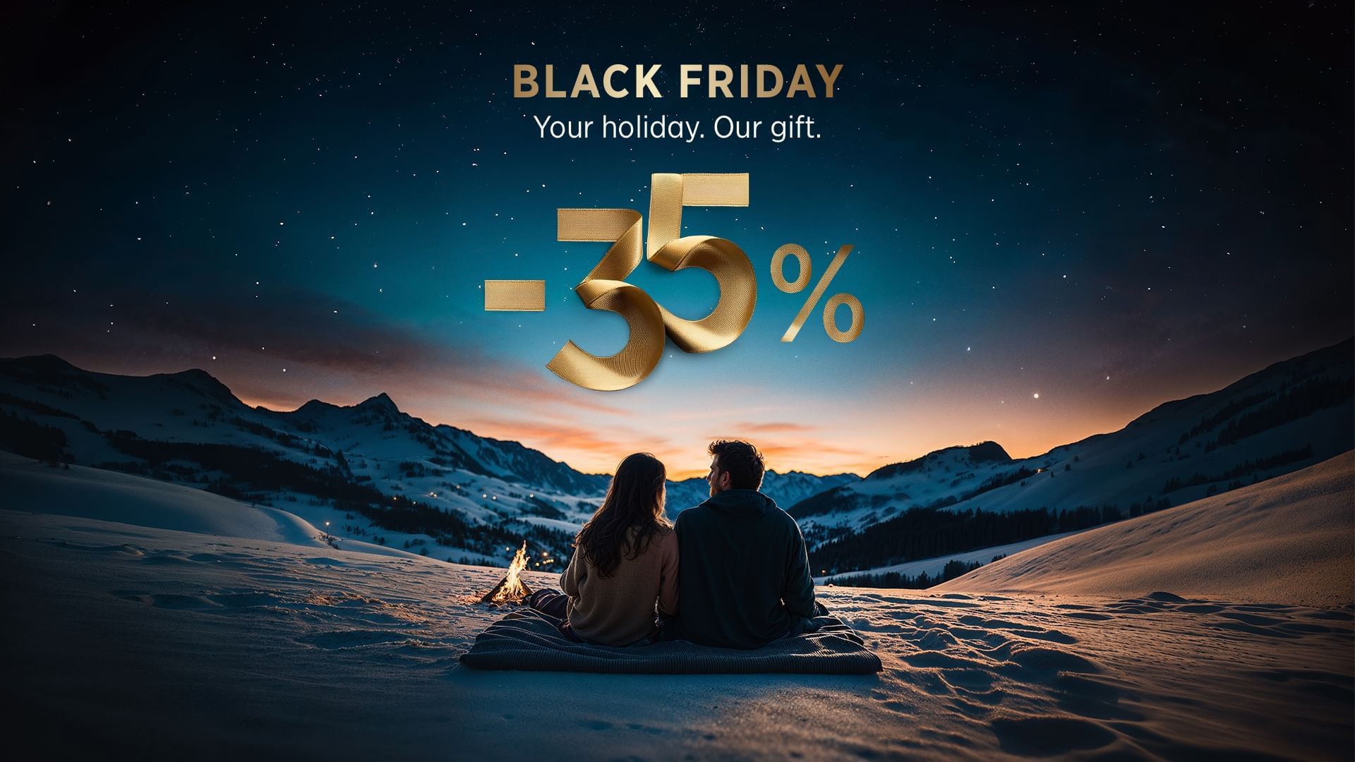 Poster of Black Friday sale offering a 35% discount used at Falkensteiner Hotels & Residences