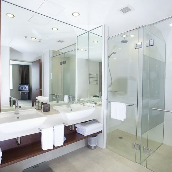 Bathroom In Guests room at Pullman Sydney Olympic park