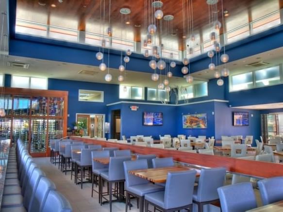 Interior of Level 2 casual restaurant at ICONA Hotel Windrift