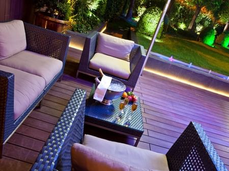 Interior & decor in The Lounge Bar & Terrace at Warwick Reine-Astrid - -Lyon