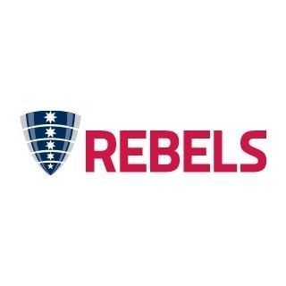 The Melbourne Rebels logo at Amora Hotel Melbourne