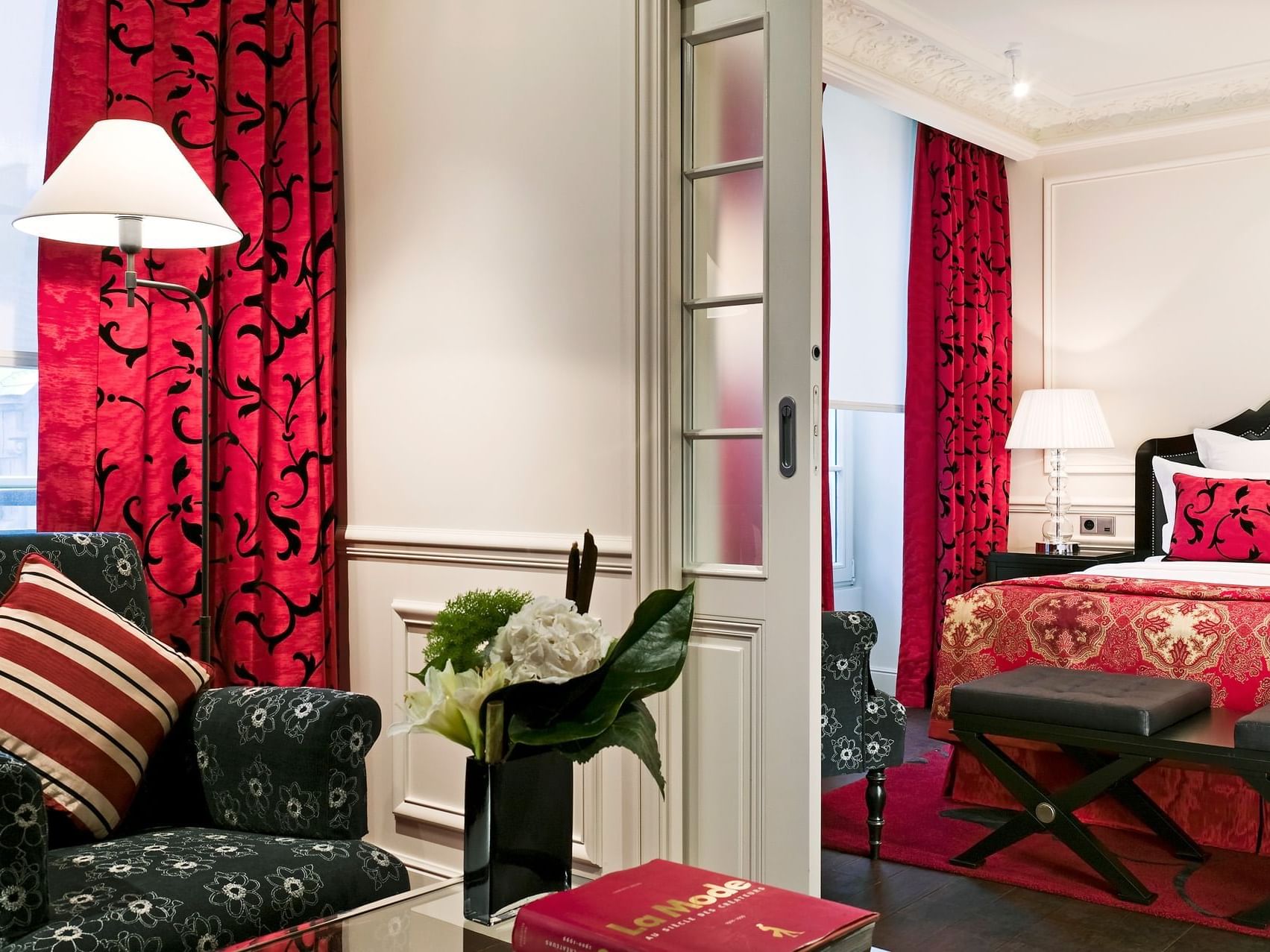 Traditional suite at Hotel Keppler Paris.