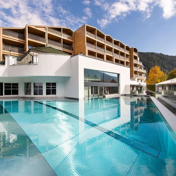 Hotel exterior & outdoor pool at Falkensteiner Hotel and spa