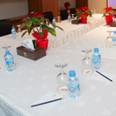 U-shaped meeting table setup at The Royal Riviera Hotel