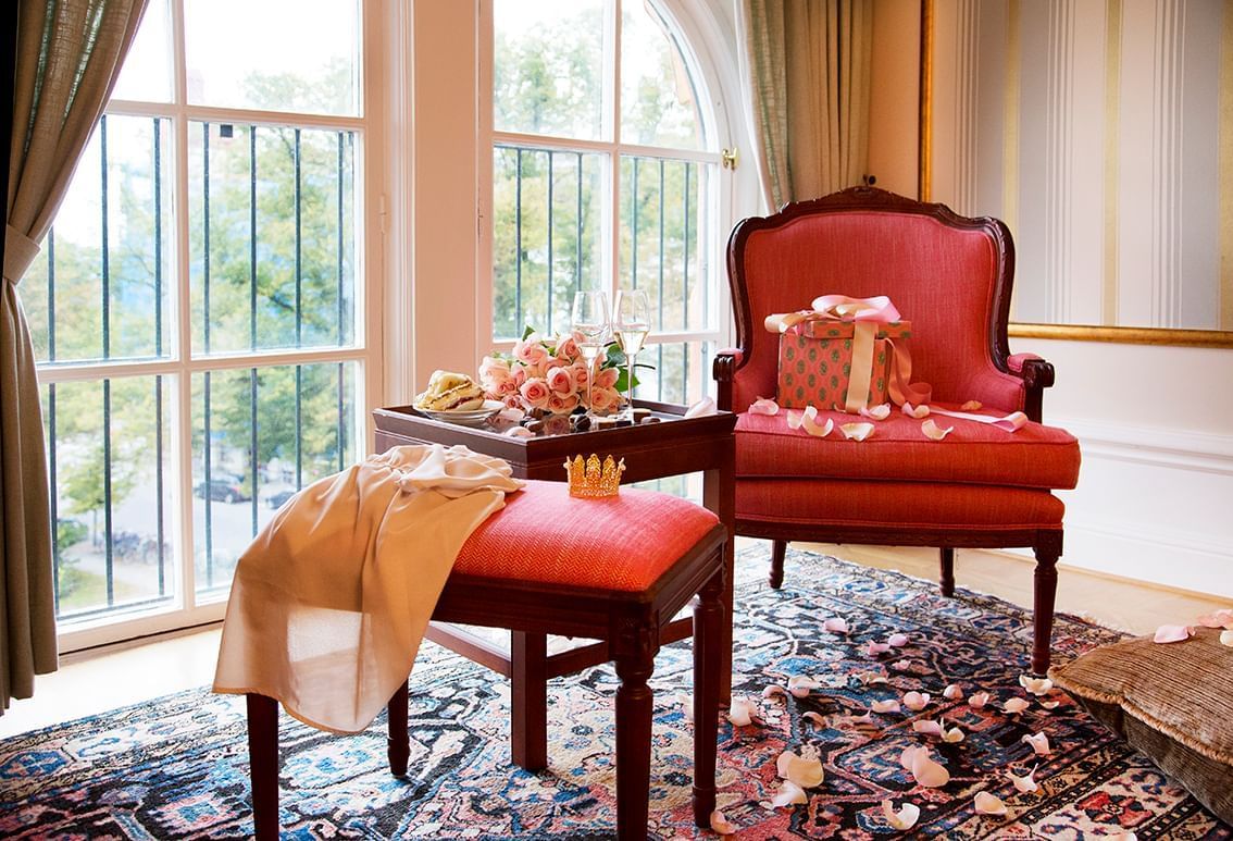 Room detail at Grand Hotel Lund in Sweden