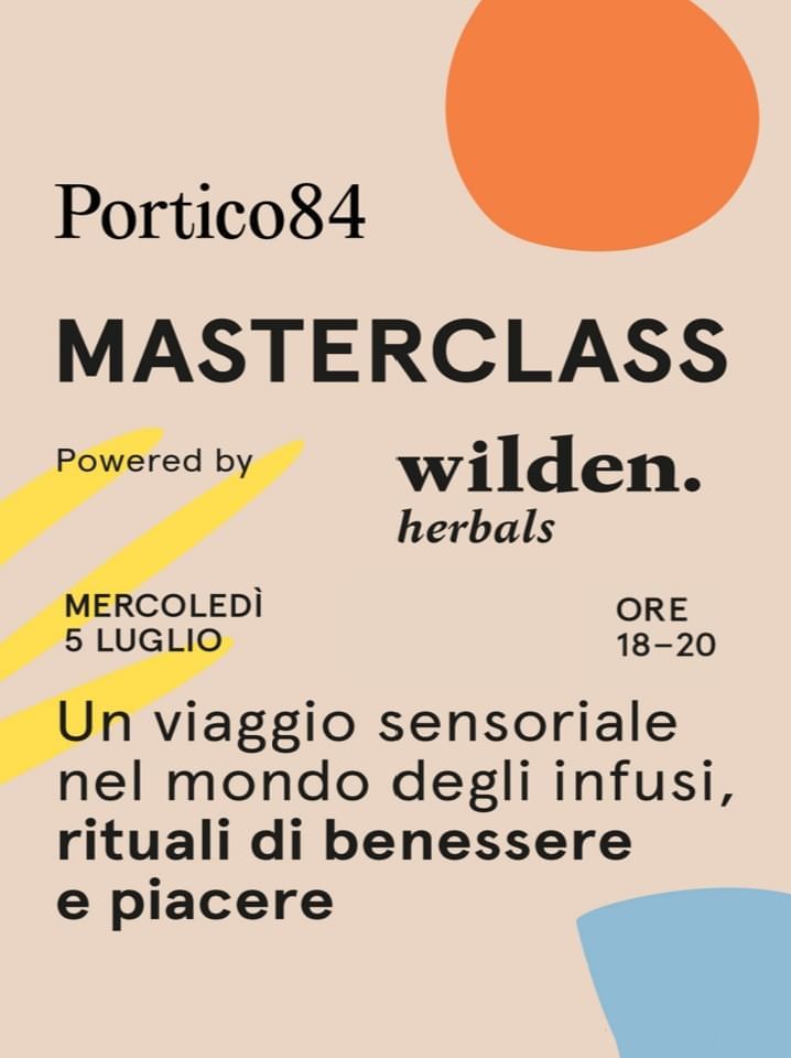 A poster of Portico84 Masterclass, Urban Hive Milano