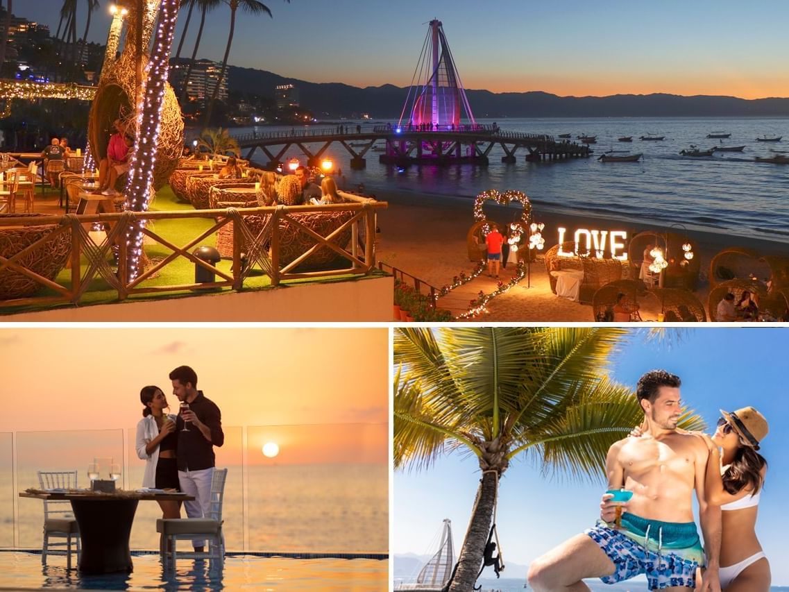 Romantic day and night at Playa Los Arcos