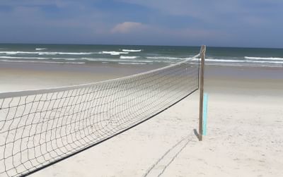 Beach volleyball.
