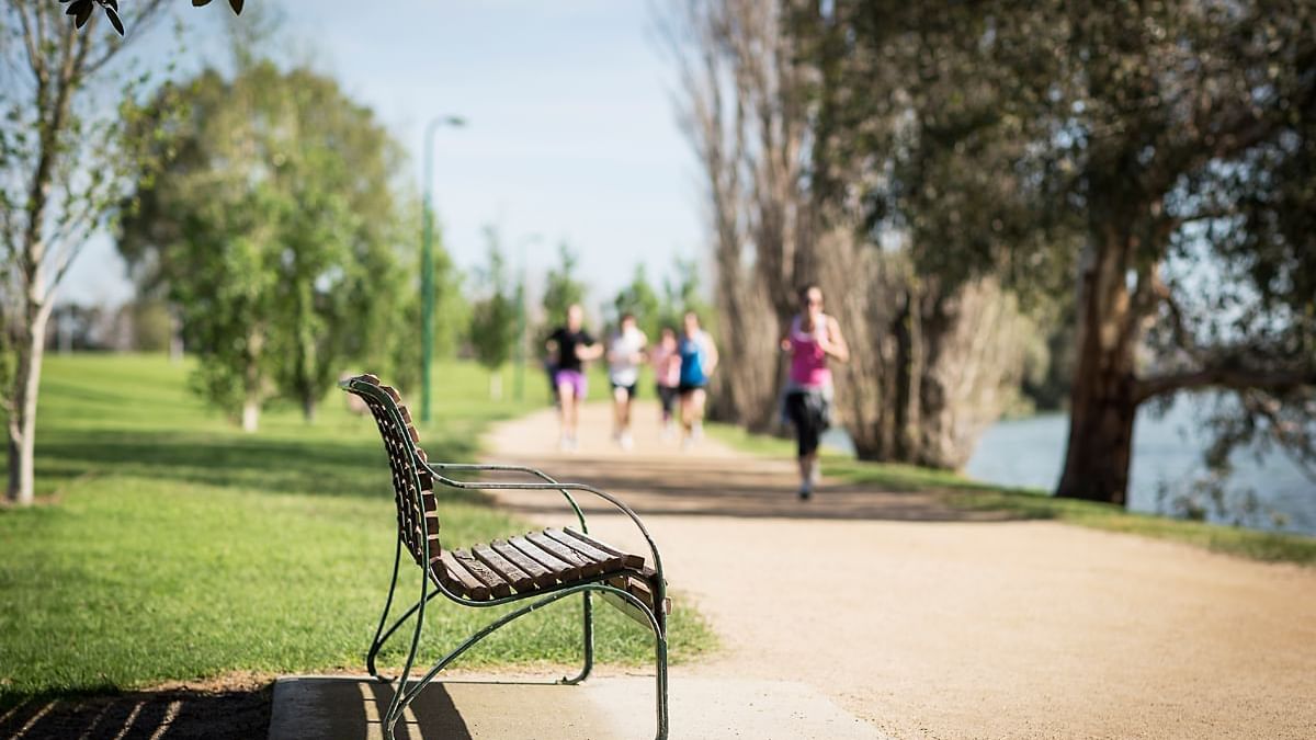 Bench at Pullman albert park lake