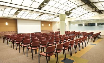 Chair set up in the Conference room at Mt. Washington Center