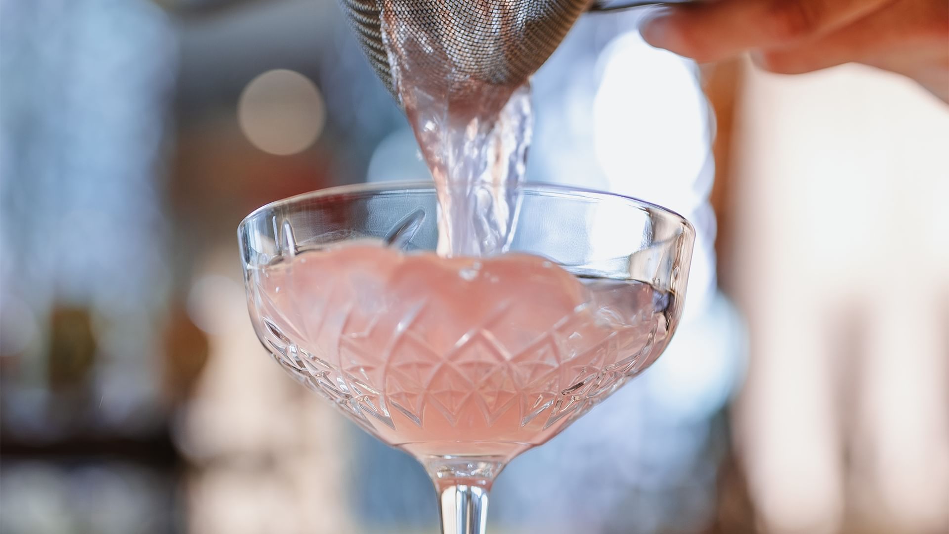 Pouring cocktail at Emporium Hotel South Bank