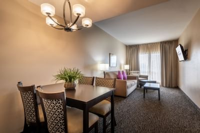 Suite living area at Grand Legacy at The Park Anaheim