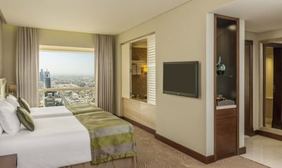Premium Twin Room at The Tower Plaza Hotel Dubai