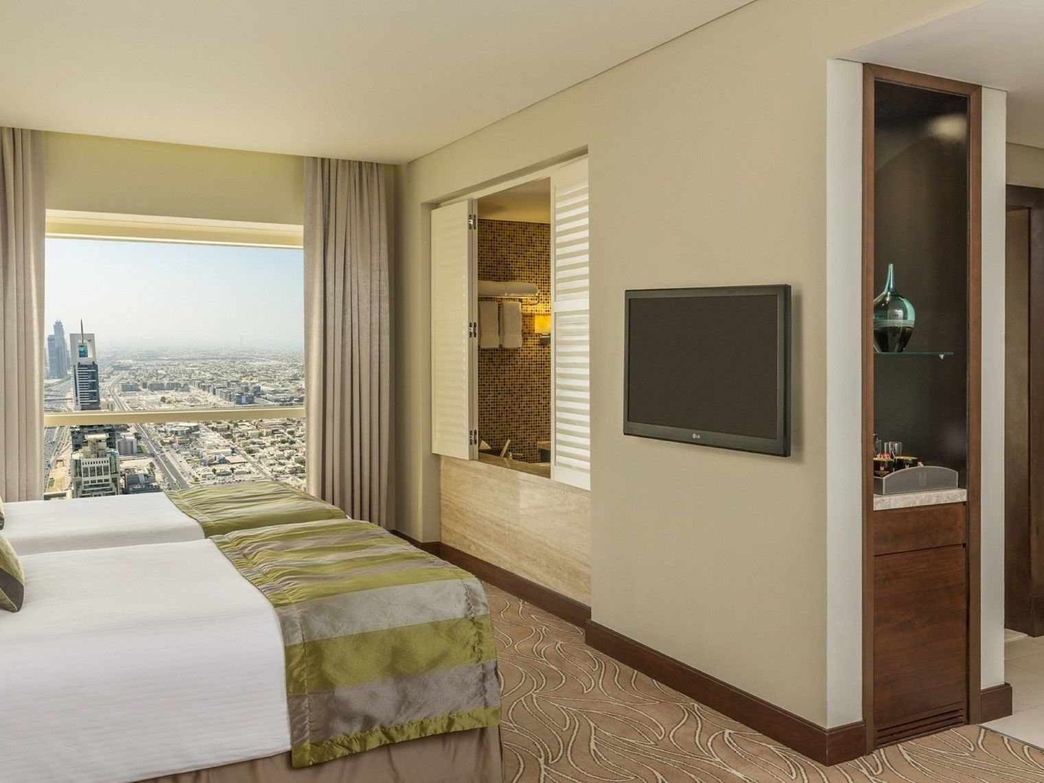 Premium Twin Room at The Tower Plaza Hotel Dubai