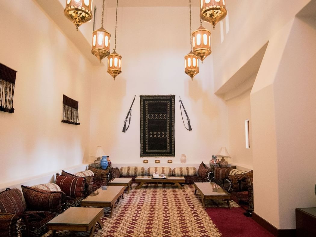 Interior of The Gidan Tea Lounge at Quetta Serena Hotel
