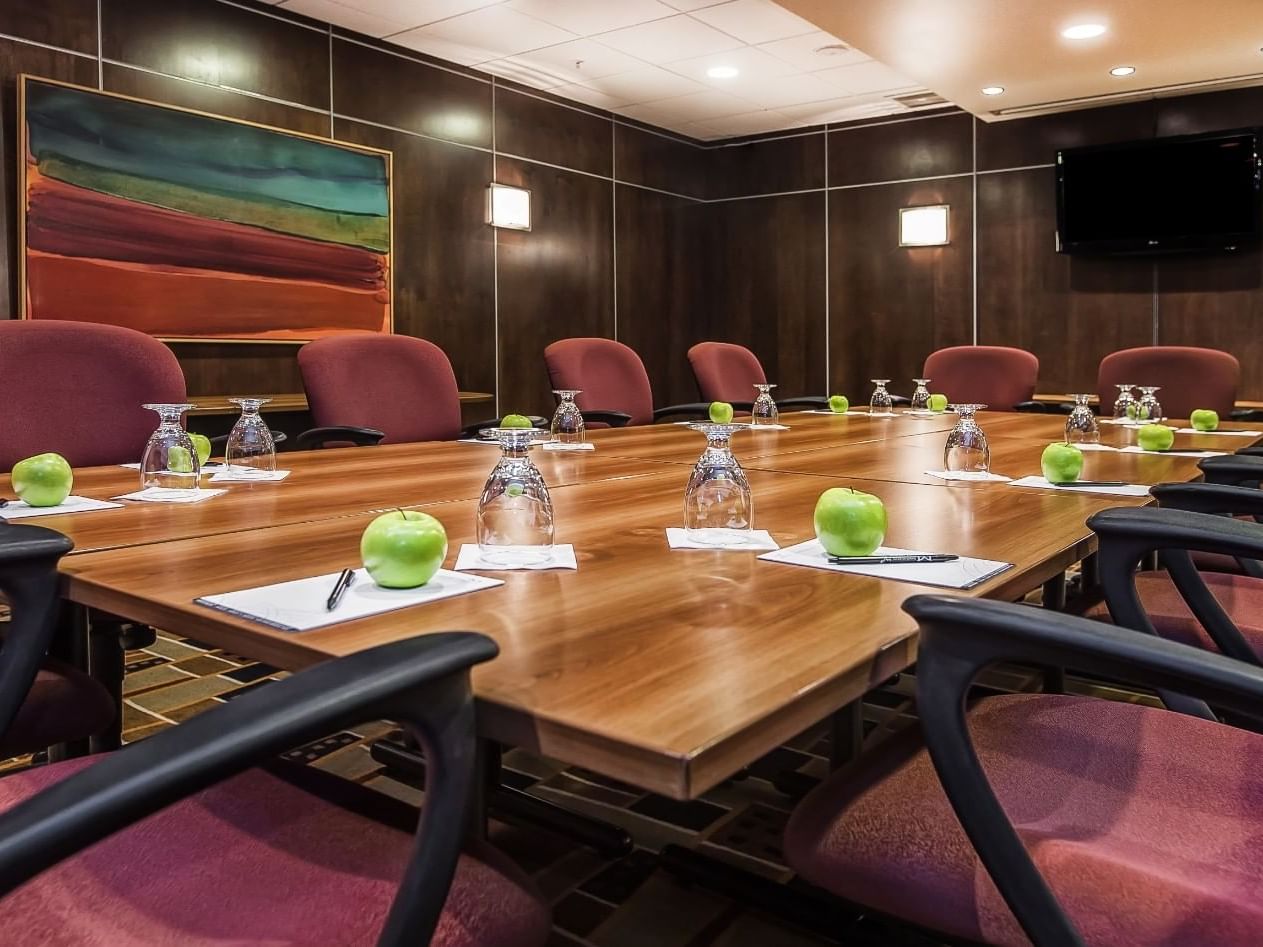 Interior of Metterra Boardroom set-up, Metterra Hotel on Whyte