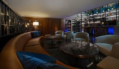 Interior & decor of a Restaurant with long couches at MiCasa All Suite Hotel KL