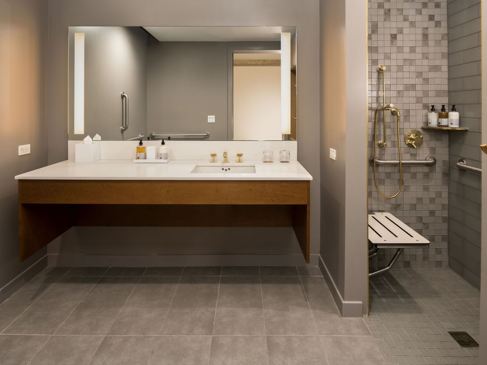 ADA Bathroom Shower Hi-Lo Hotel
