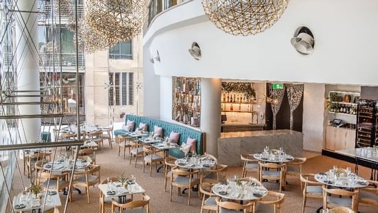 Interior of the resturant at Pullman Quay Grand Sydney Harbour