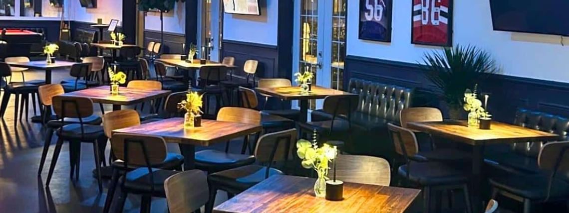 dining inside shoreline social club