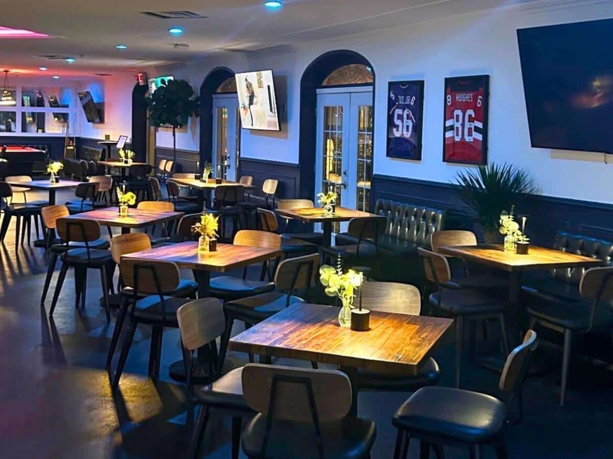 dining inside shoreline social club