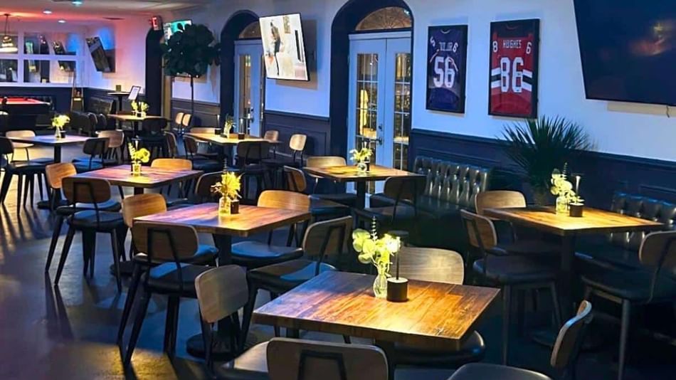 dining inside shoreline social club