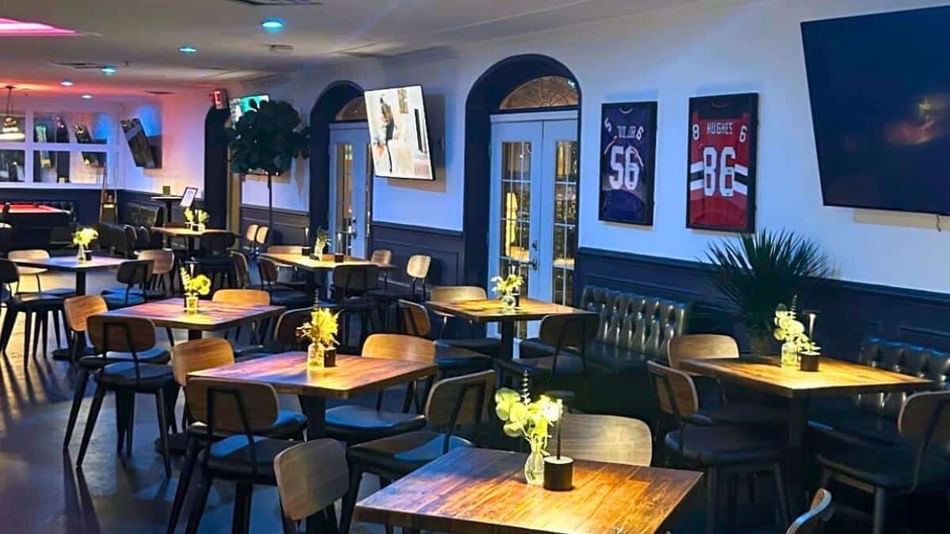 dining inside shoreline social club