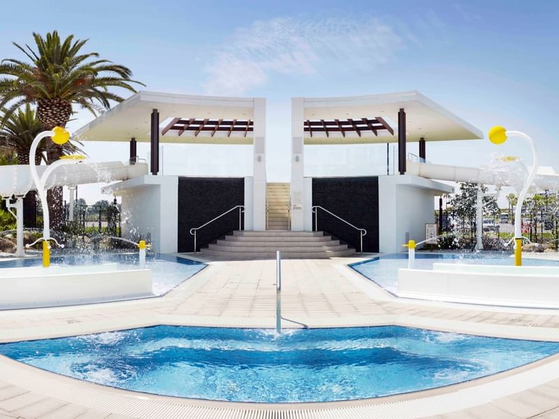 Exterior view of Poolside Bar & Grill at Crown Hotel Perth