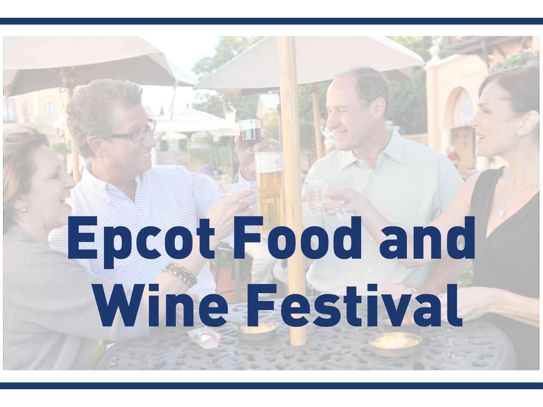 Epcot Food and Wine Festival poster used at Lake Buena Vista Resort Village & Spa