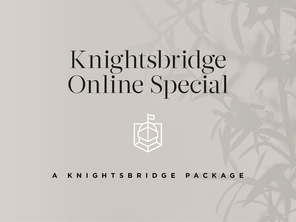 A poster of online special offers by Hotel knightsbridge 