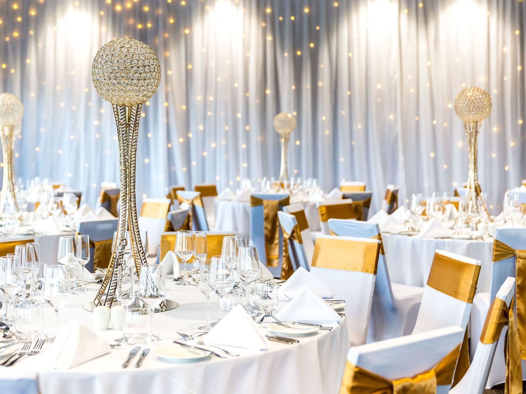 Banquet set-up in meeting room at Grand Chancellor Brisbane