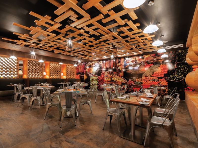 Dining area at Marche Restaurant in Mundo Imperial