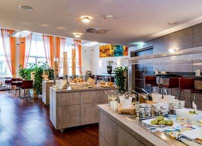 Buffets in the Breakfast room at Hotel Sternen Oerlikon